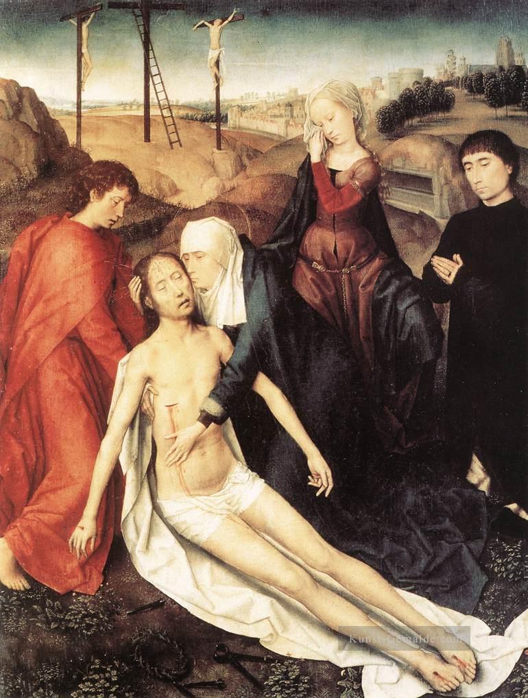 Lamentation 1475 Niederländische Hans Memling Ölgemälde